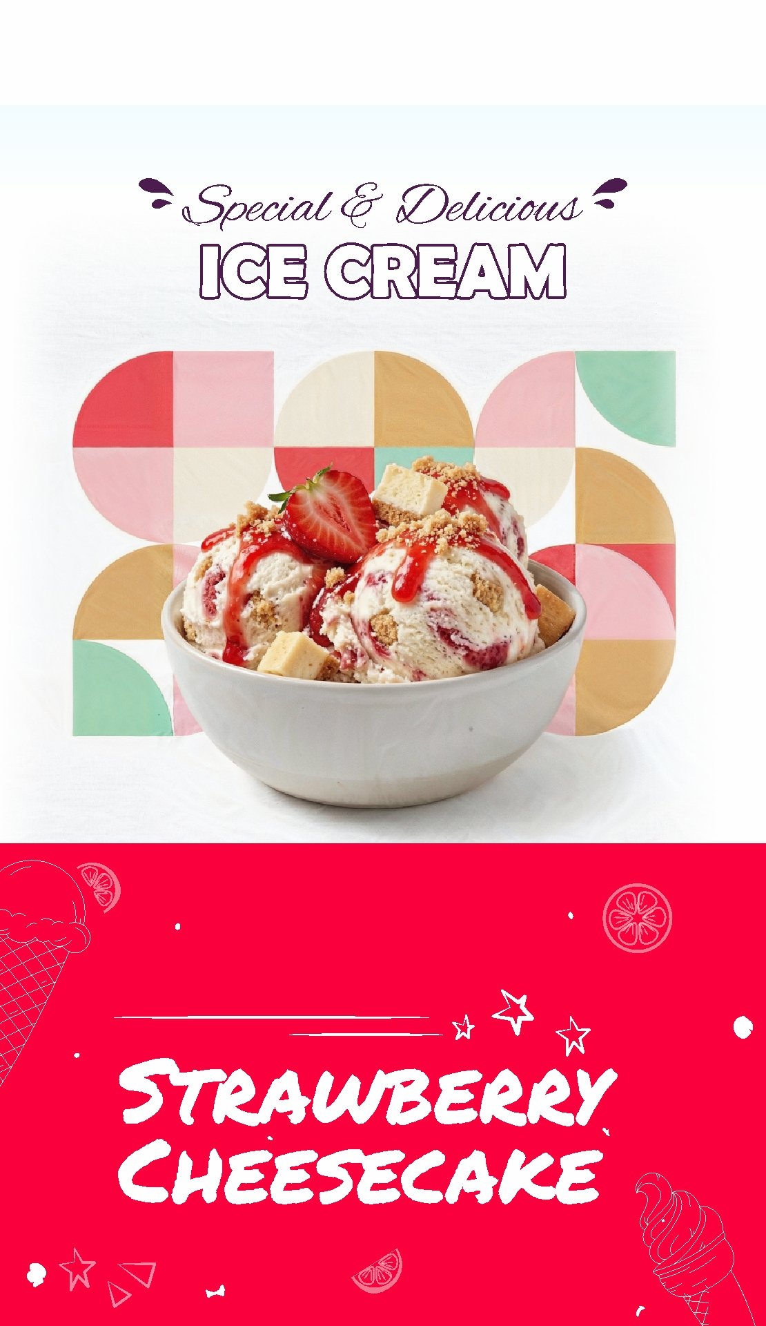 Ice Cream Banner Mobile 2