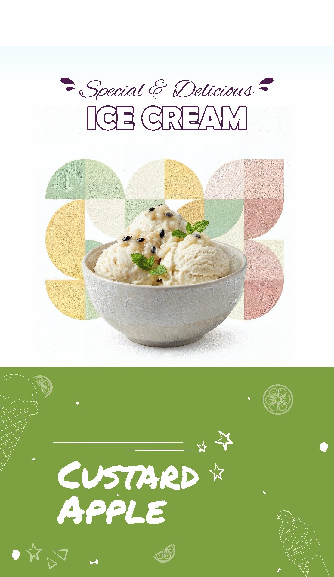 Ice Cream Banner Mobile 3