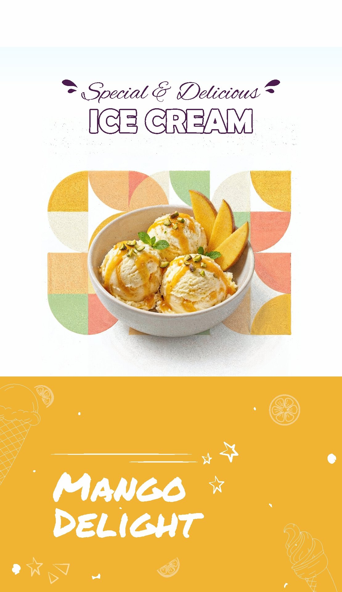 Ice Cream Banner Mobile 3