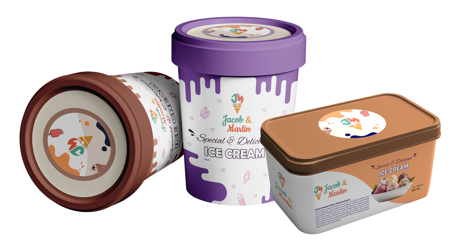 Jacob & Martin Ice Cream Packing